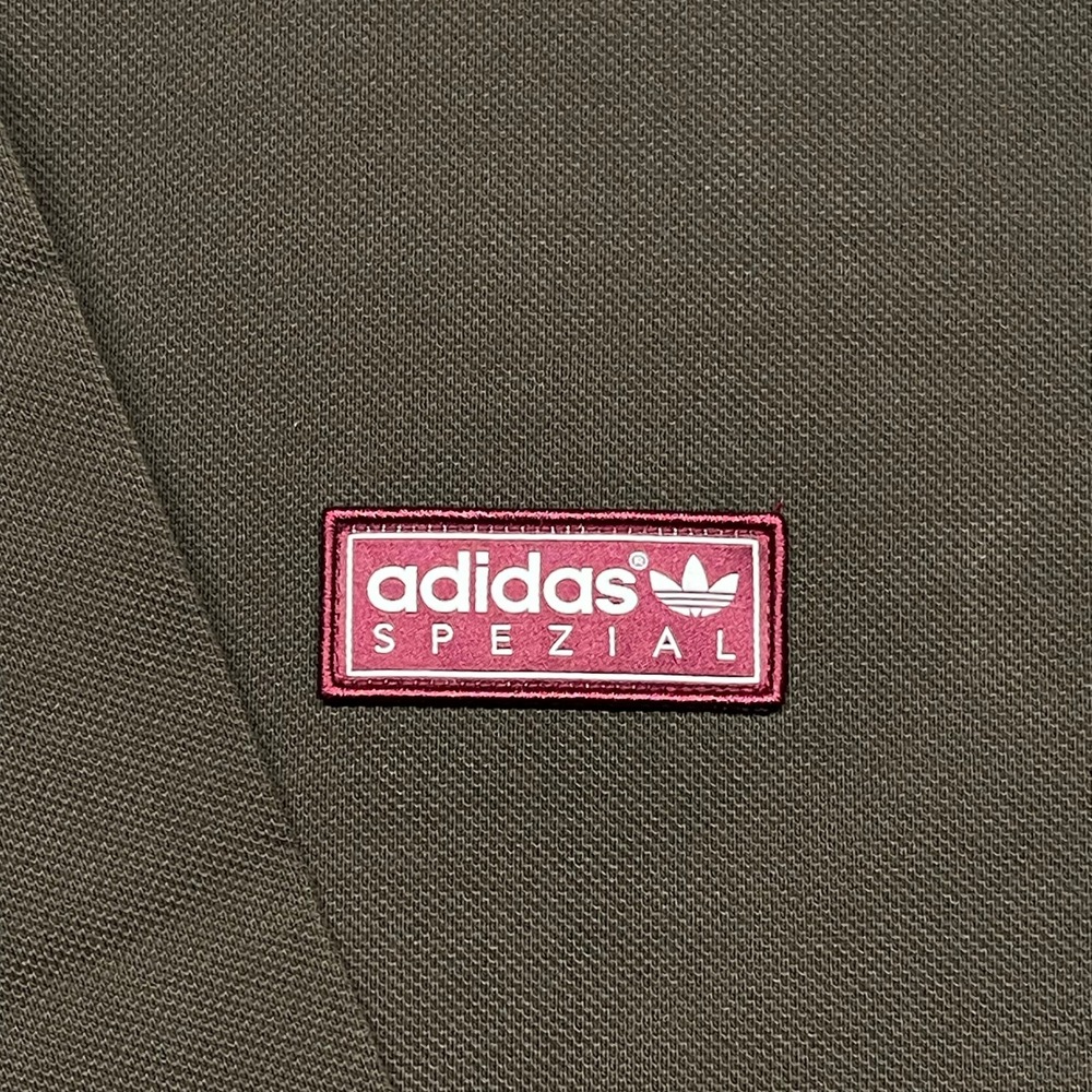 Adidas Spezial x CP Company Polo Shirt Men XL Dust Cargo Brown Retro Long Sleeve - Picture 6 of 15